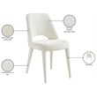 Meridian Furniture Cici Cream Fabric Upholstered Dining Chair (Set of 2)