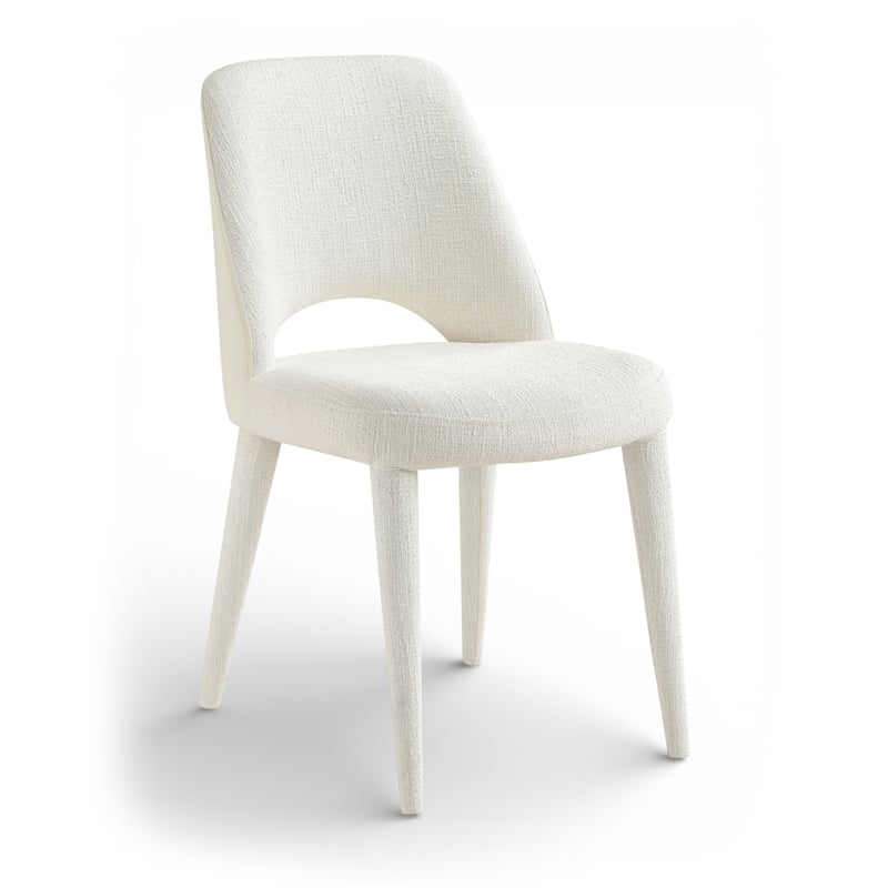 Meridian Furniture Cici Cream Fabric Upholstered Dining Chair (Set of 2)