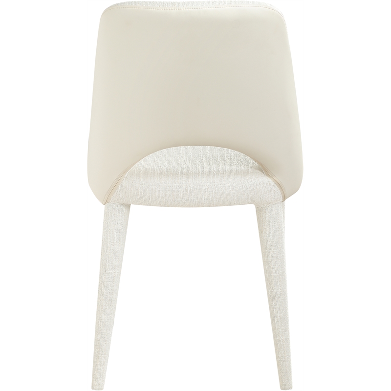 Meridian Furniture Cici Cream Fabric Upholstered Dining Chair (Set of 2)