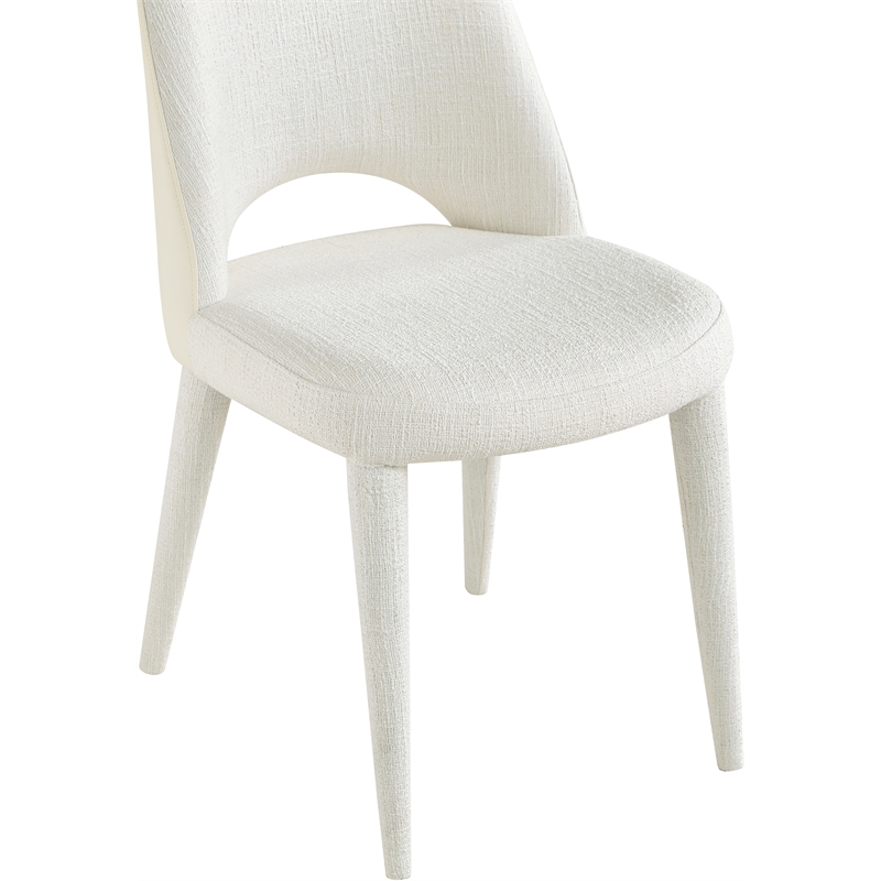 Meridian Furniture Cici Cream Fabric Upholstered Dining Chair (Set of 2)