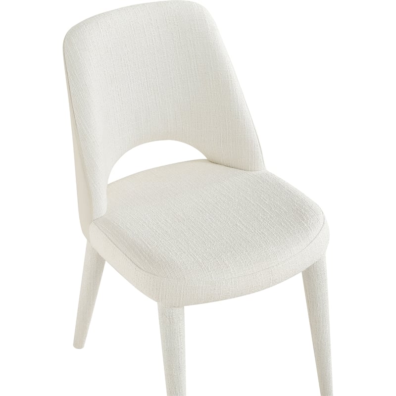 Meridian Furniture Cici Cream Fabric Upholstered Dining Chair (Set of 2)