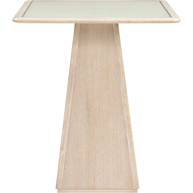 Meridian Furniture Atrium Natural Base With Cane Top Bar Height Table