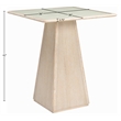 Meridian Furniture Atrium Natural Base With Cane Top Bar Height Table