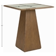 Meridian Furniture Atrium Brown Walnut Base With Cane Top Bar Height Table