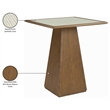 Meridian Furniture Atrium Brown Walnut Base With Cane Top Bar Height Table
