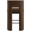 Meridian Furniture Zuno Brown Velvet Performance Fabric Bar Stool (Set of 2)