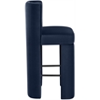 Meridian Furniture Zuno Navy Velvet Performance Fabric Bar Stool (Set of 2)