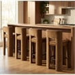 Meridian Furniture Zuno Saddle Velvet Performance Fabric Bar Stool (Set of 2)
