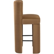 Meridian Furniture Zuno Saddle Velvet Performance Fabric Bar Stool (Set of 2)