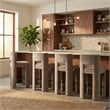 Meridian Furniture Zuno Taupe Velvet Performance Fabric Bar Stool (Set of 2)