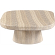 Meridian Furniture Prato Travertine Concrete Indoor/Outdoor Coffee Table