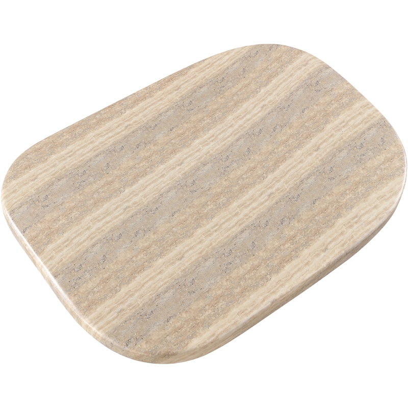 Meridian Furniture Prato Travertine Concrete Indoor/Outdoor Coffee Table