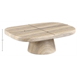 Meridian Furniture Prato Travertine Concrete Indoor/Outdoor Coffee Table