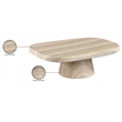 Meridian Furniture Prato Travertine Concrete Indoor/Outdoor Coffee Table