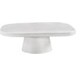 Meridian Furniture Prato White Concrete Indoor/Outdoor Coffee Table