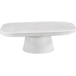 Meridian Furniture Prato White Concrete Indoor/Outdoor Coffee Table