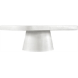 Meridian Furniture Prato White Concrete Indoor/Outdoor Coffee Table