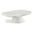 Meridian Furniture Prato White Concrete Indoor/Outdoor Coffee Table