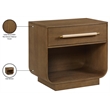 Meridian Furniture Sorell Brown Solid Wood Night Stand