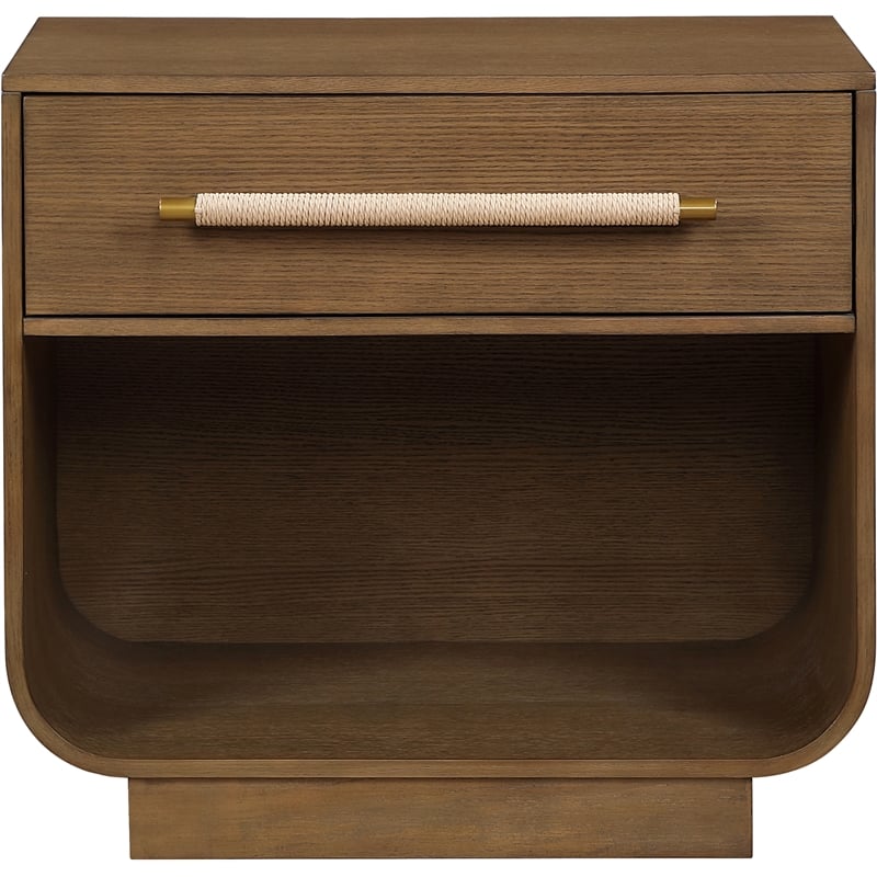 Meridian Furniture Sorell Brown Solid Wood Night Stand