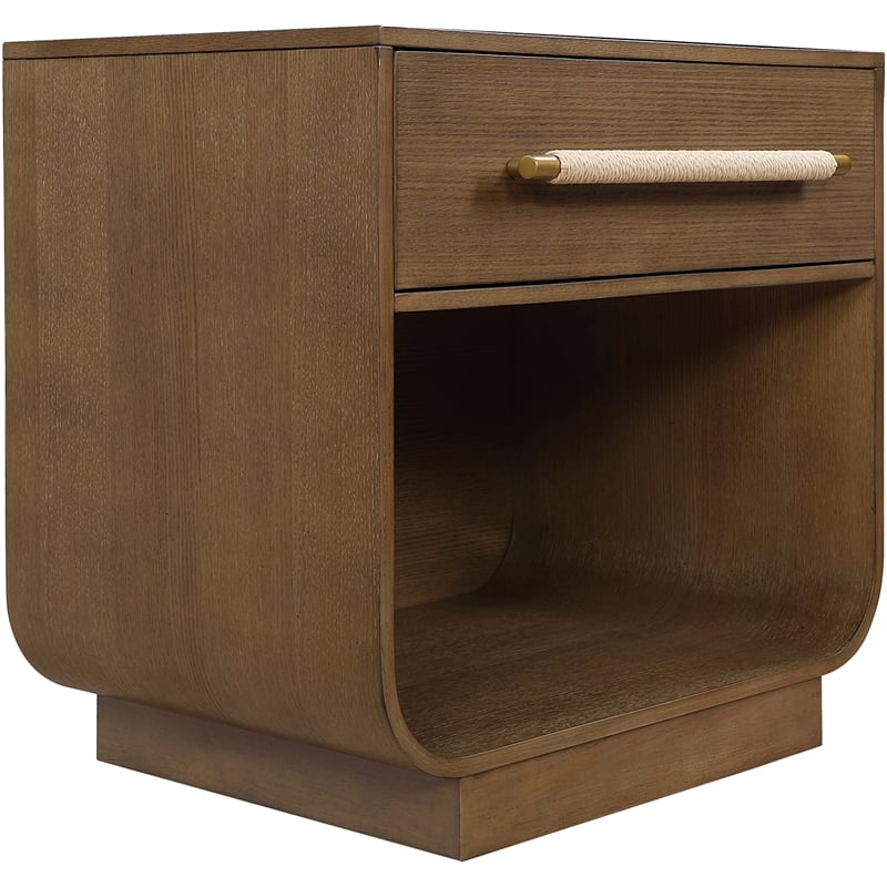 Meridian Furniture Sorell Brown Solid Wood Night Stand