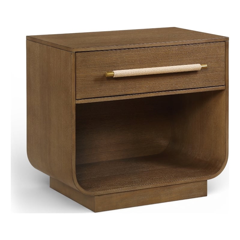 Meridian Furniture Sorell Brown Solid Wood Night Stand