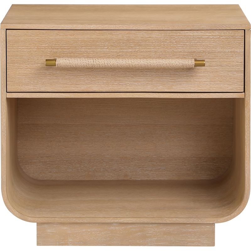 Meridian Furniture Sorell Natural Solid Wood Night Stand