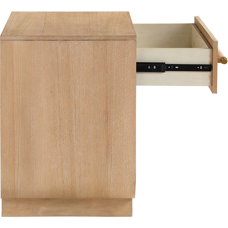 Meridian Furniture Sorell Natural Solid Wood Night Stand
