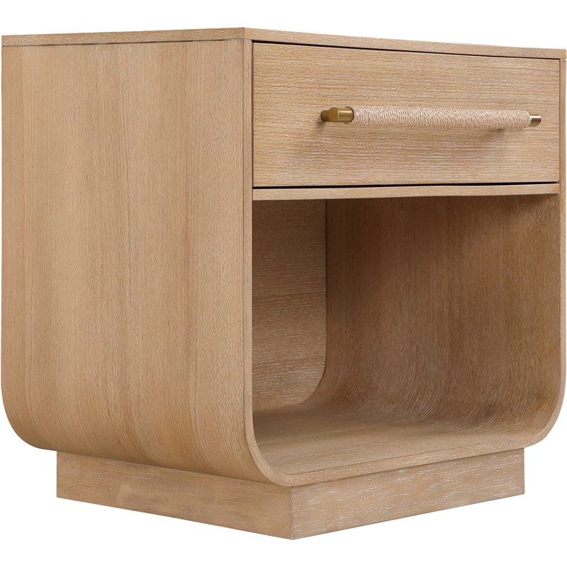Meridian Furniture Sorell Natural Solid Wood Night Stand