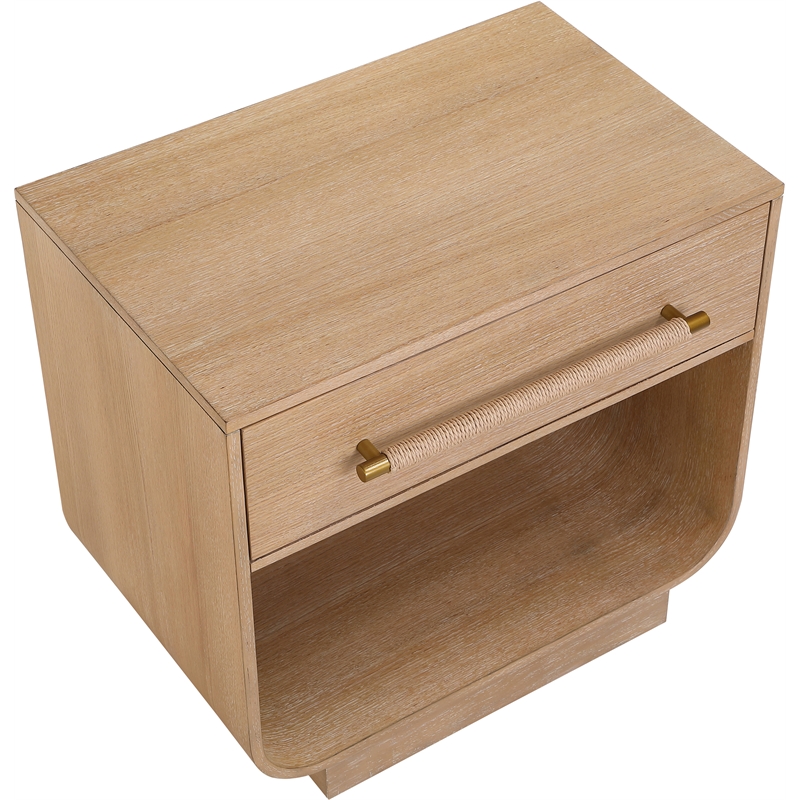 Meridian Furniture Sorell Natural Solid Wood Night Stand