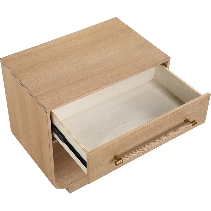 Meridian Furniture Sorell Natural Solid Wood Night Stand