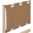 Meridian Furniture Santos Brown Vegan Leather Headboard And Wood Twin Bed