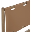 Meridian Furniture Santos Brown Vegan Leather Headboard And Wood Queen Bed