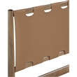 Meridian Furniture Santos Brown Vegan Leather Headboard And Wood Twin Bed
