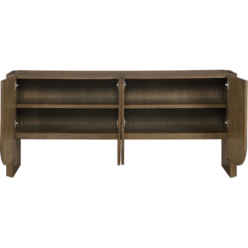 Meridian Furniture Ember Brown Solid Wood Sideboard/Buffet