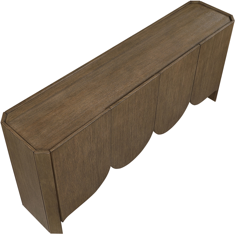 Meridian Furniture Ember Brown Solid Wood Sideboard/Buffet