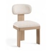 Meridian Furniture Timbra Beige Linen Textured Fabric Dining Chair (Set of 2)