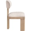 Meridian Furniture Timbra Beige Linen Textured Fabric Dining Chair (Set of 2)