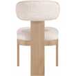 Meridian Furniture Timbra Beige Linen Textured Fabric Dining Chair (Set of 2)