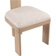 Meridian Furniture Timbra Beige Linen Textured Fabric Dining Chair (Set of 2)