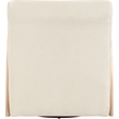 Meridian Furniture Neria Cream Chenille Fabric Upholstered Swivel Accent Chair