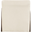 Meridian Furniture Neria Cream Chenille Fabric Upholstered Swivel Accent Chair