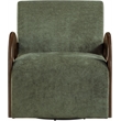 Meridian Furniture Neria Green Chenille Fabric Upholstered Swivel Accent Chair