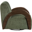 Meridian Furniture Neria Green Chenille Fabric Upholstered Swivel Accent Chair
