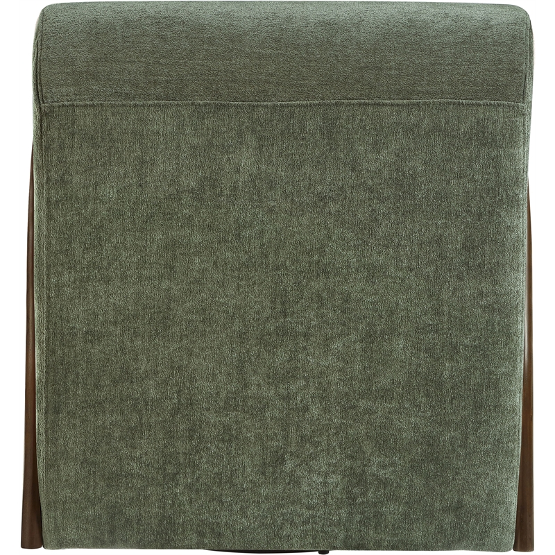Meridian Furniture Neria Green Chenille Fabric Upholstered Swivel Accent Chair