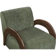 Meridian Furniture Neria Green Chenille Fabric Upholstered Swivel Accent Chair
