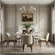 Meridian Furniture Valeo Beige Linen Textured Fabric Dining Chair (Set of 2)