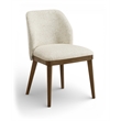 Meridian Furniture Valeo Beige Linen Textured Fabric Dining Chair (Set of 2)
