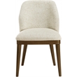 Meridian Furniture Valeo Beige Linen Textured Fabric Dining Chair (Set of 2)