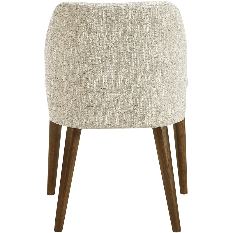 Meridian Furniture Valeo Beige Linen Textured Fabric Dining Chair (Set of 2)